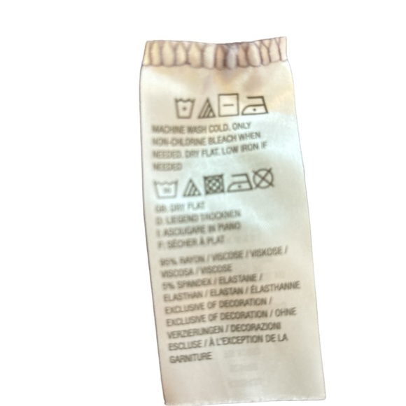 LOGO Goldstein Taupe w/Purple Tint Sleeveless Dress Chiffon Hem - Picture 6 of 6